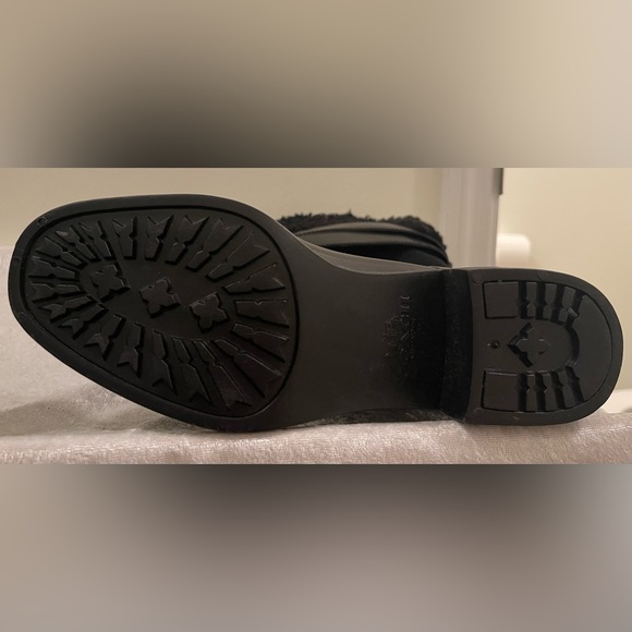 Coach Zena Black Suede Leather Winter Mid-Calf Boot Size 8B - Picture 8 of 10